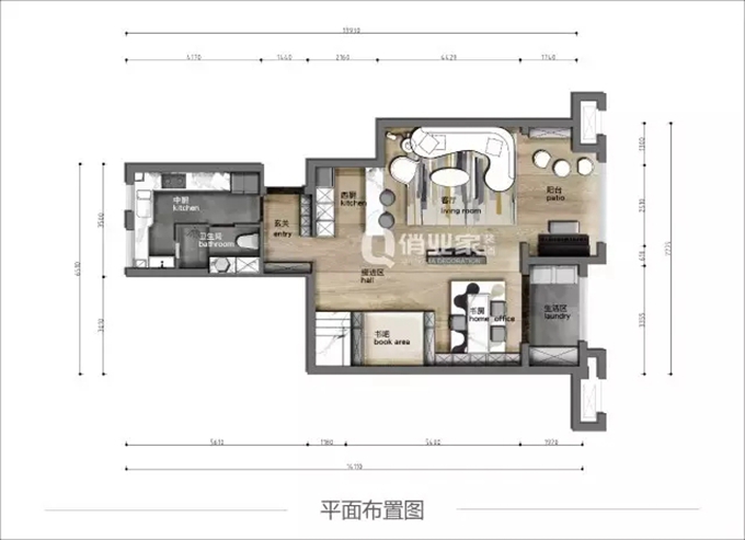 俏业家全案设计_新房平面布置图